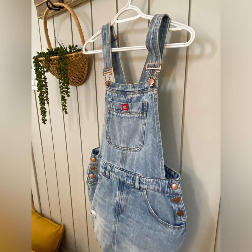 Denim Overall Dress (Small)